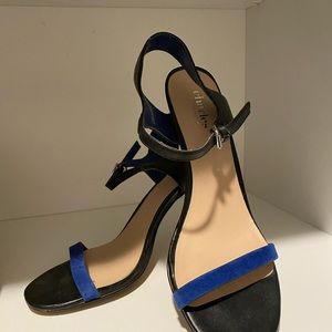 Charles David black with Blue pumps